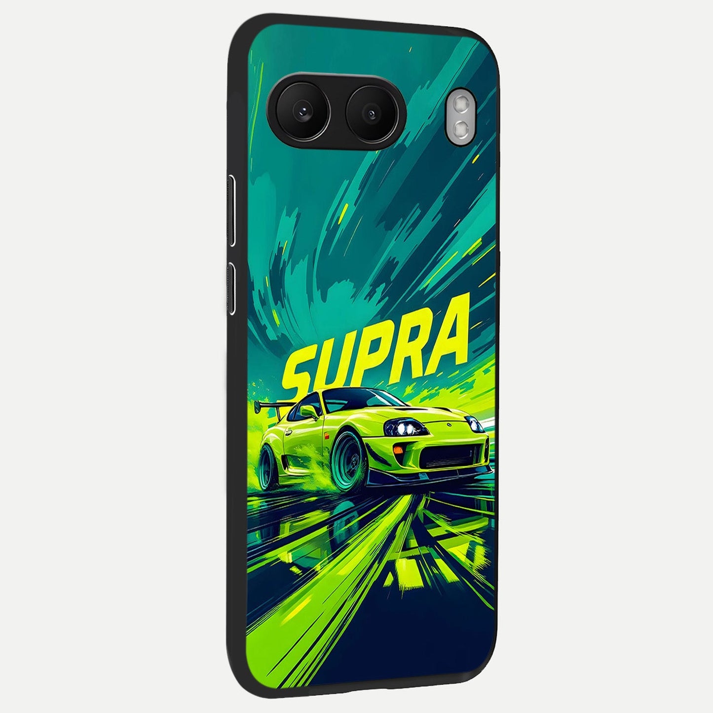  Electric Supra Thunder back cover For Oneplus Nord 4 slim fit glass case with vibrant aesthetic design