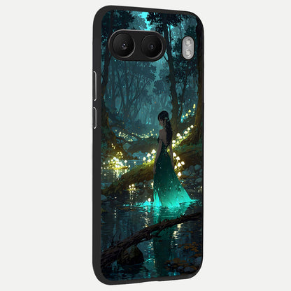  Enchanted Forest Glow back cover For Oneplus Nord 4 slim fit glass case with vibrant aesthetic design