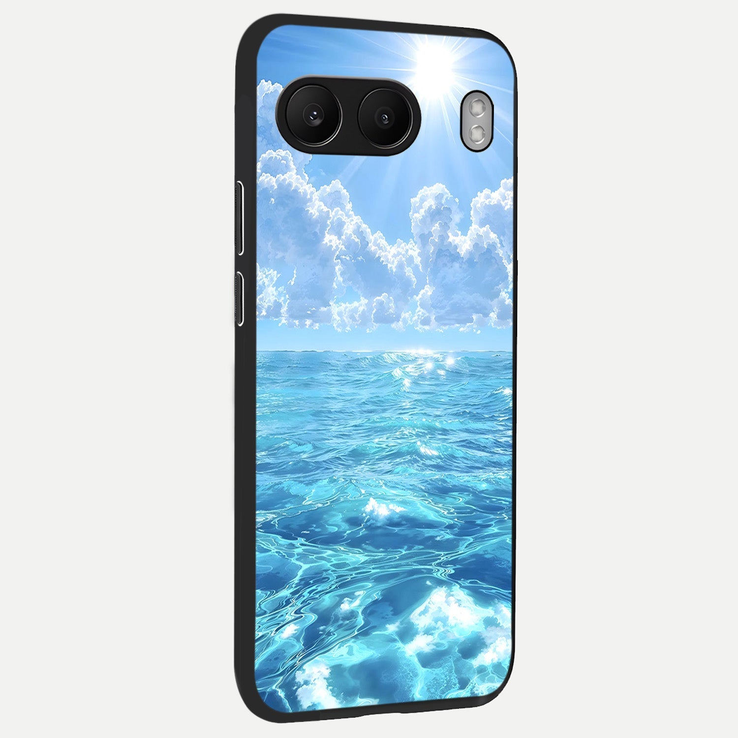  Endless Ocean Horizon back cover For Oneplus Nord 4 slim fit glass case with vibrant aesthetic design