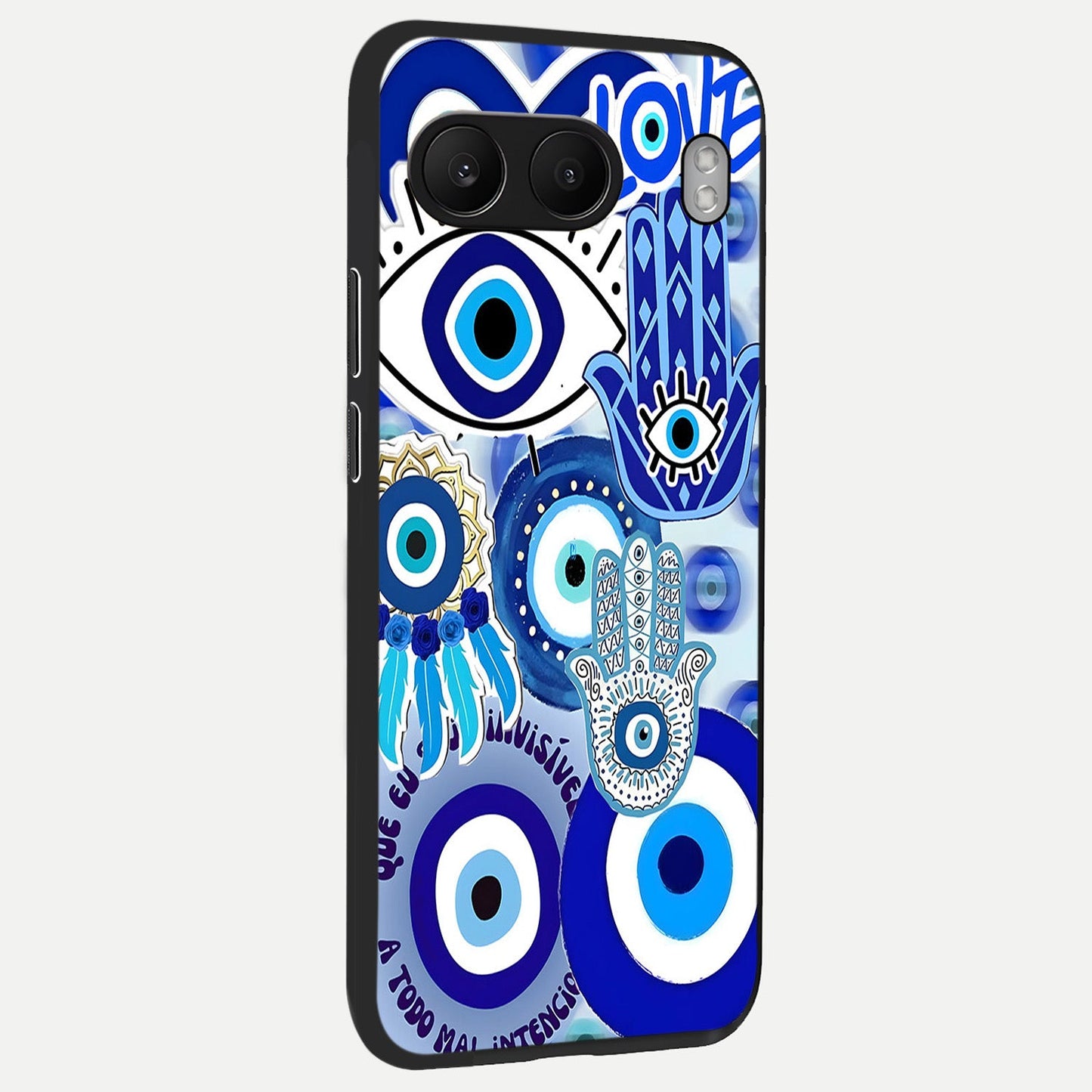  Evil Eyes Dream back cover For Oneplus Nord 4 slim fit glass case with vibrant aesthetic design