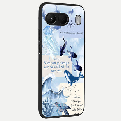  Faithful Ocean Promise back cover For Oneplus Nord 4 slim fit glass case with vibrant aesthetic design