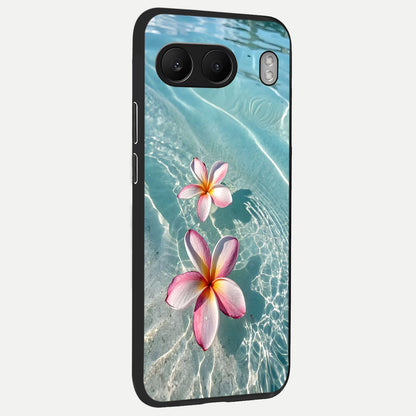  Floating Bloom Bliss back cover For Oneplus Nord 4 slim fit glass case with vibrant aesthetic design