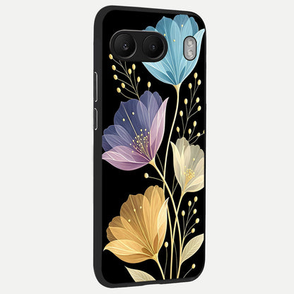  Flower Bloom Glow back cover For Oneplus Nord 4 slim fit glass case with vibrant aesthetic design