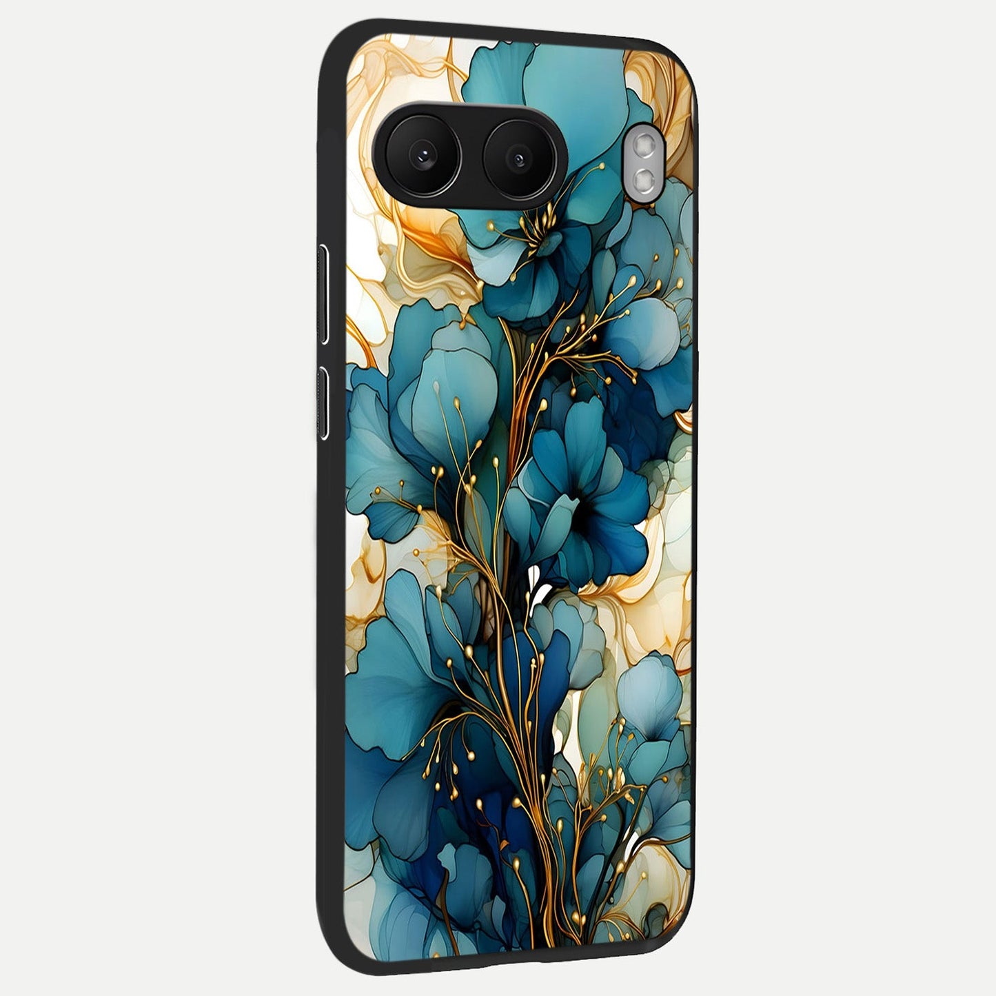  Golden Bloom Symphony back cover For Oneplus Nord 4 slim fit glass case with vibrant aesthetic design