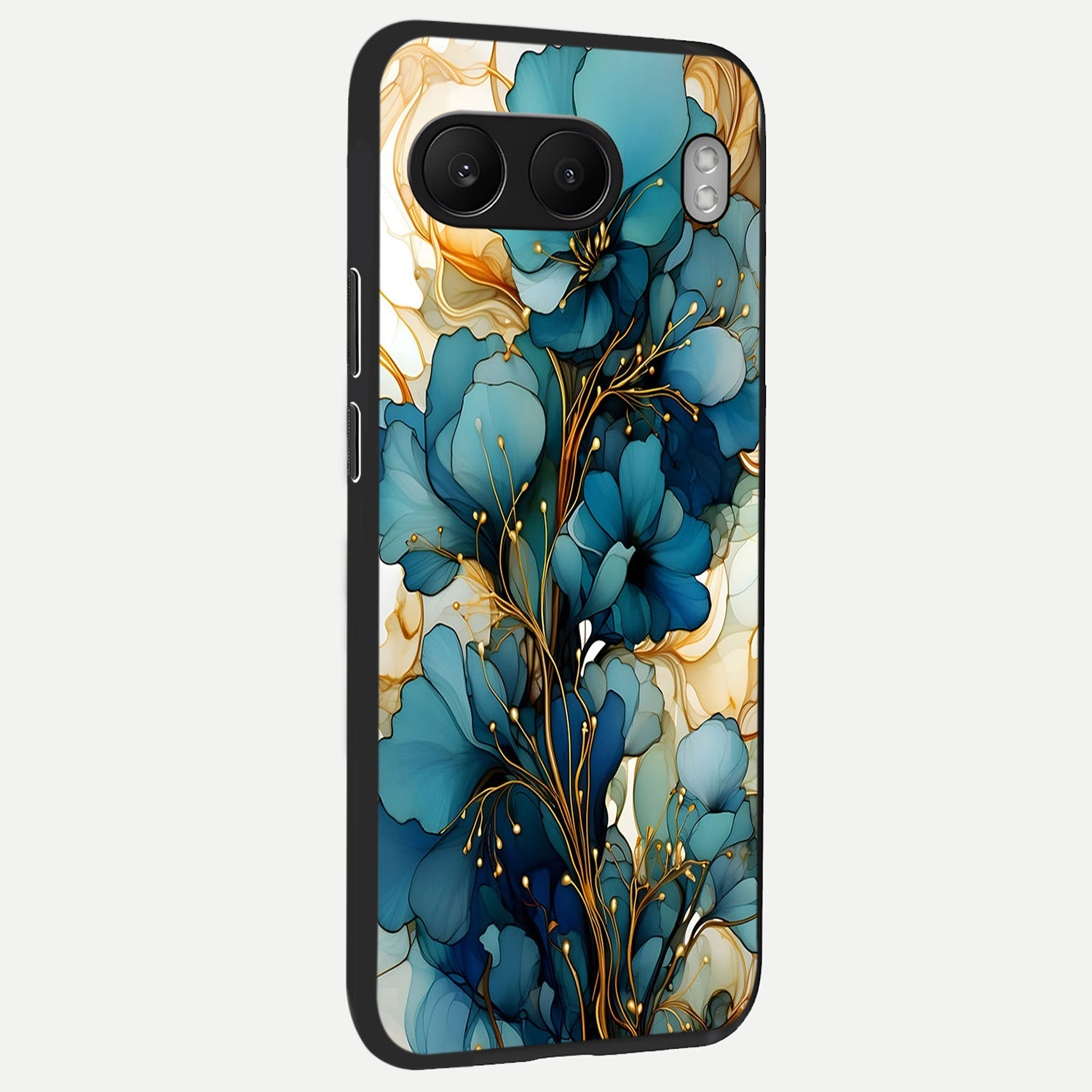  Golden Bloom Symphony back cover For Oneplus Nord 4 slim fit glass case with vibrant aesthetic design