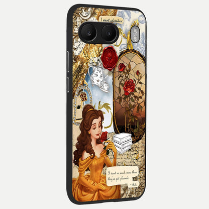  Golden Dream Belle back cover For Oneplus Nord 4 slim fit glass case with vibrant aesthetic design