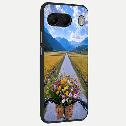  Golden Field Journey back cover For Oneplus Nord 4 slim fit glass case with vibrant aesthetic design