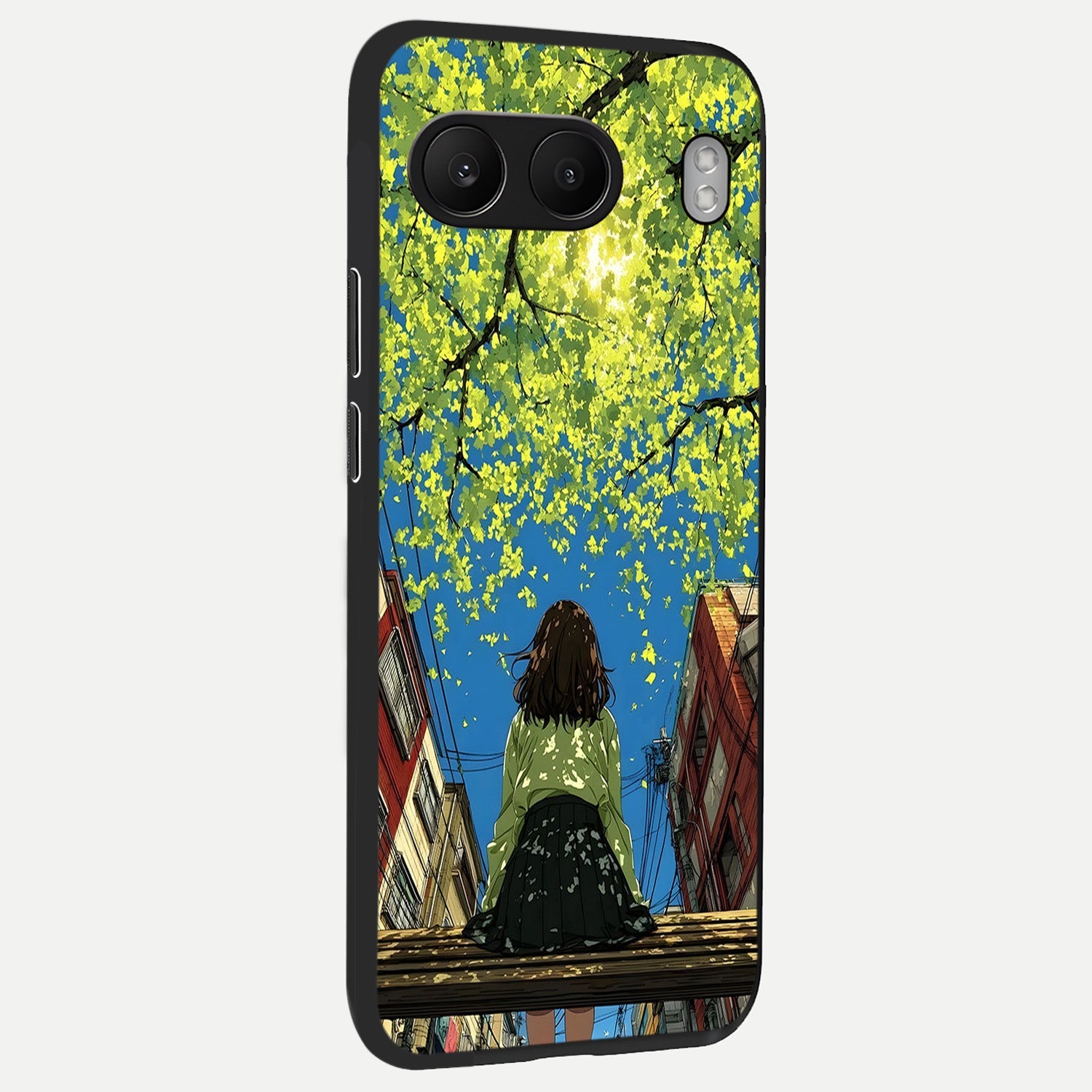  Golden Leaves Glow back cover For Oneplus Nord 4 slim fit glass case with vibrant aesthetic design