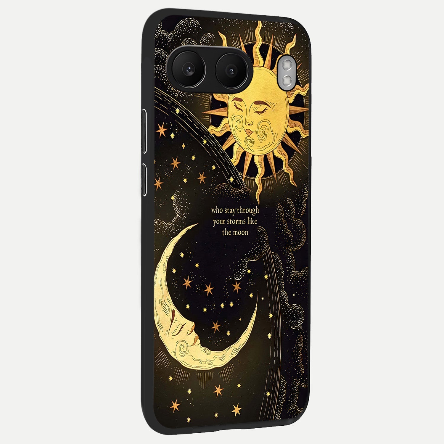  Golden Lunar Love back cover For Oneplus Nord 4 slim fit glass case with vibrant aesthetic design