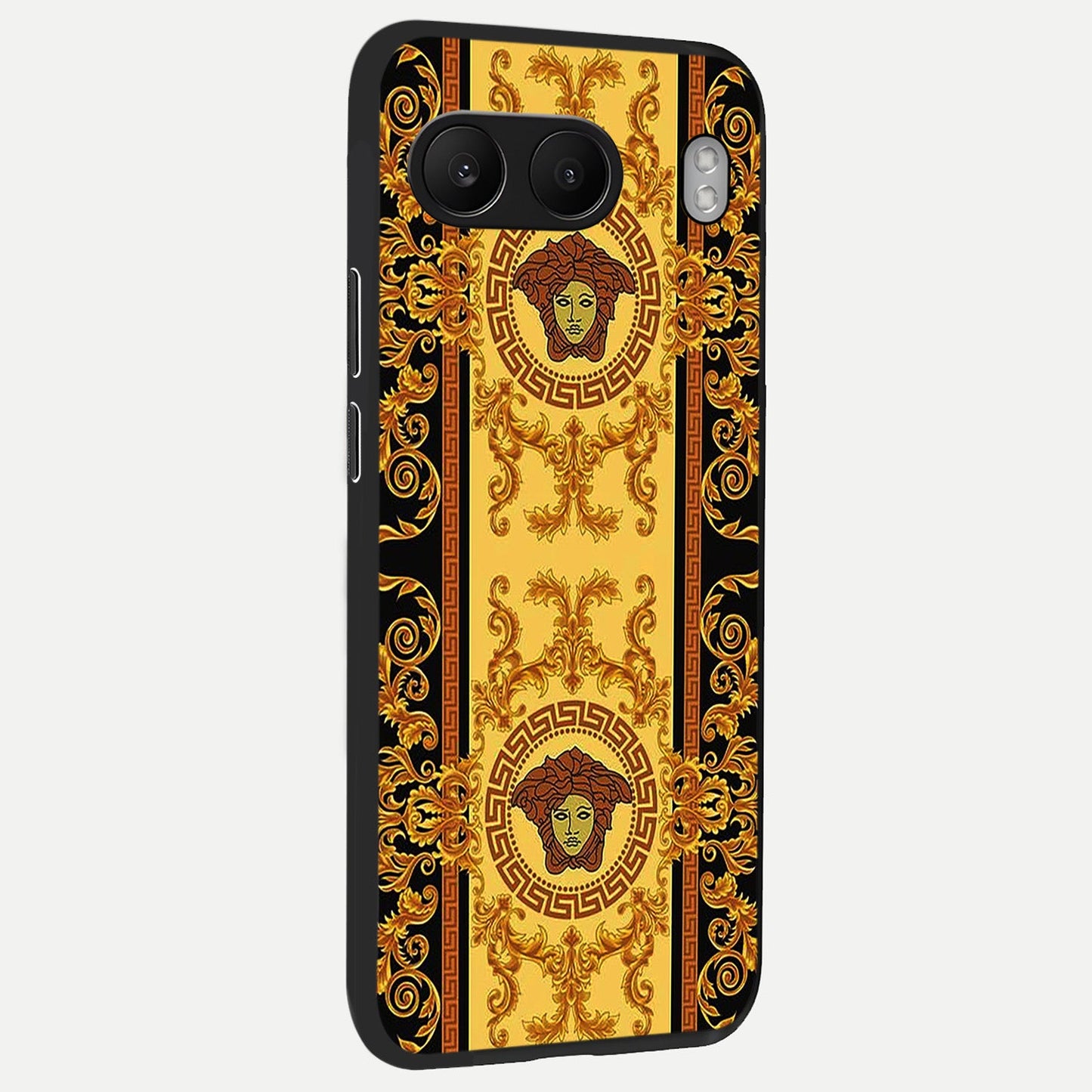  Golden Royal Heritage back cover For Oneplus Nord 4 slim fit glass case with vibrant aesthetic design