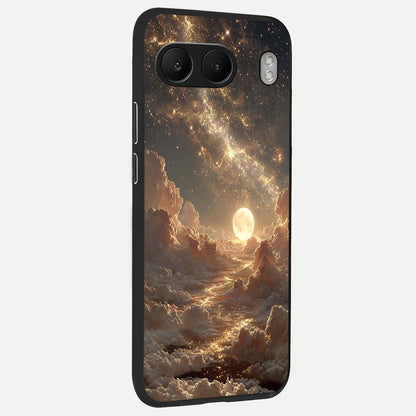  Golden Sky Dream back cover For Oneplus Nord 4 slim fit glass case with vibrant aesthetic design