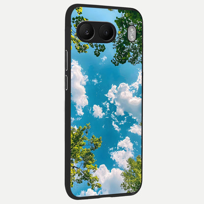  Green Moon Energy back cover For Oneplus Nord 4 slim fit glass case with vibrant aesthetic design