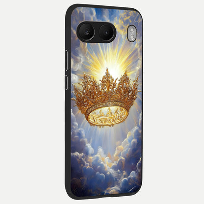  Heavenly Crown Light back cover For Oneplus Nord 4 slim fit glass case with vibrant aesthetic design