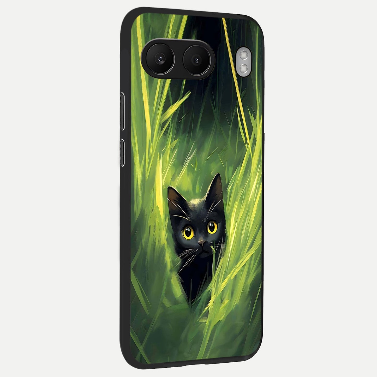  Hidden Cat Whisper back cover For Oneplus Nord 4 slim fit glass case with vibrant aesthetic design
