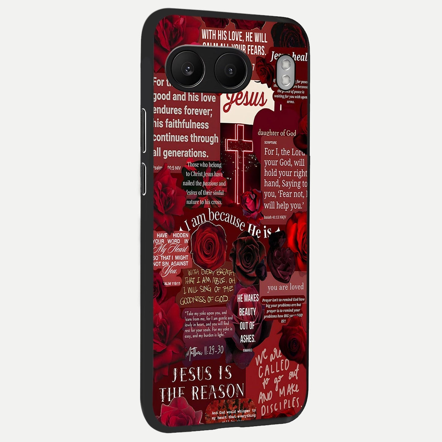  Jesus Love Heals back cover For Oneplus Nord 4 slim fit glass case with vibrant aesthetic design