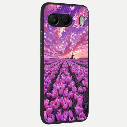  Lavender Dream Skies back cover For Oneplus Nord 4 slim fit glass case with vibrant aesthetic design