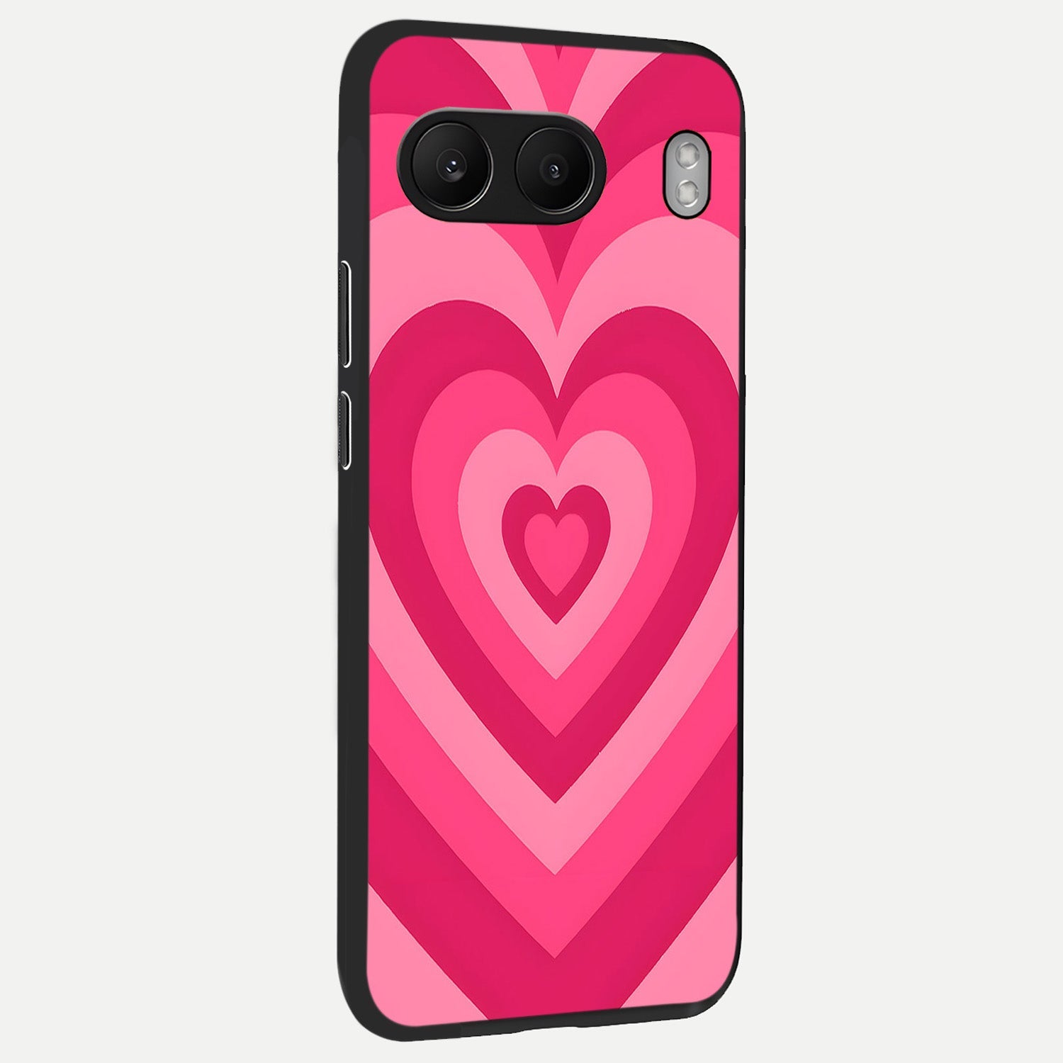  Layered Love Hearts back cover For Oneplus Nord 4 slim fit glass case with vibrant aesthetic design