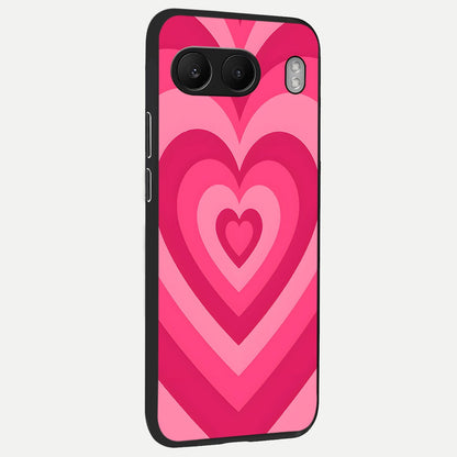  Layered Love Hearts back cover For Oneplus Nord 4 slim fit glass case with vibrant aesthetic design