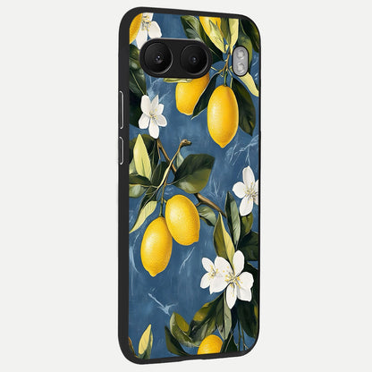  Lemon Dream Garden back cover For Oneplus Nord 4 slim fit glass case with vibrant aesthetic design
