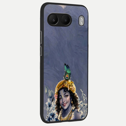  Lord Krishna back cover For Oneplus Nord 4 slim fit glass case with vibrant aesthetic design