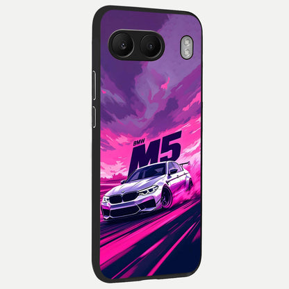  MS Neon Car back cover For Oneplus Nord 4 slim fit glass case with vibrant aesthetic design