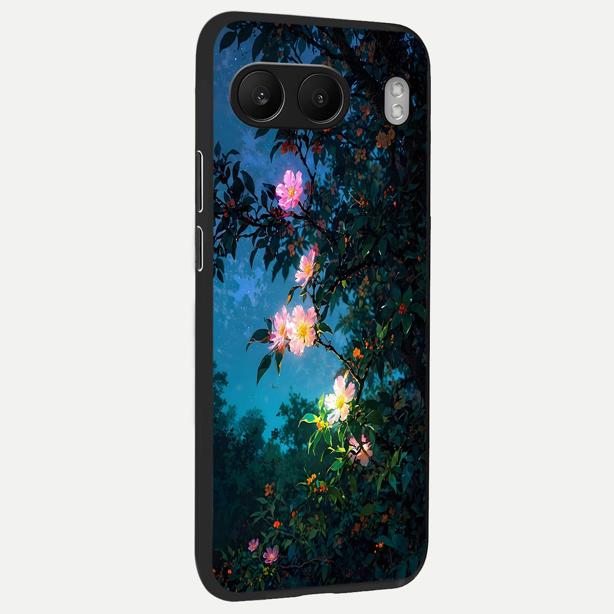  Midnight Bloom Glow back cover For Oneplus Nord 4 slim fit glass case with vibrant aesthetic design