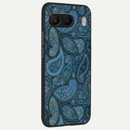  Midnight Paisley Glow back cover For Oneplus Nord 4 slim fit glass case with vibrant aesthetic design