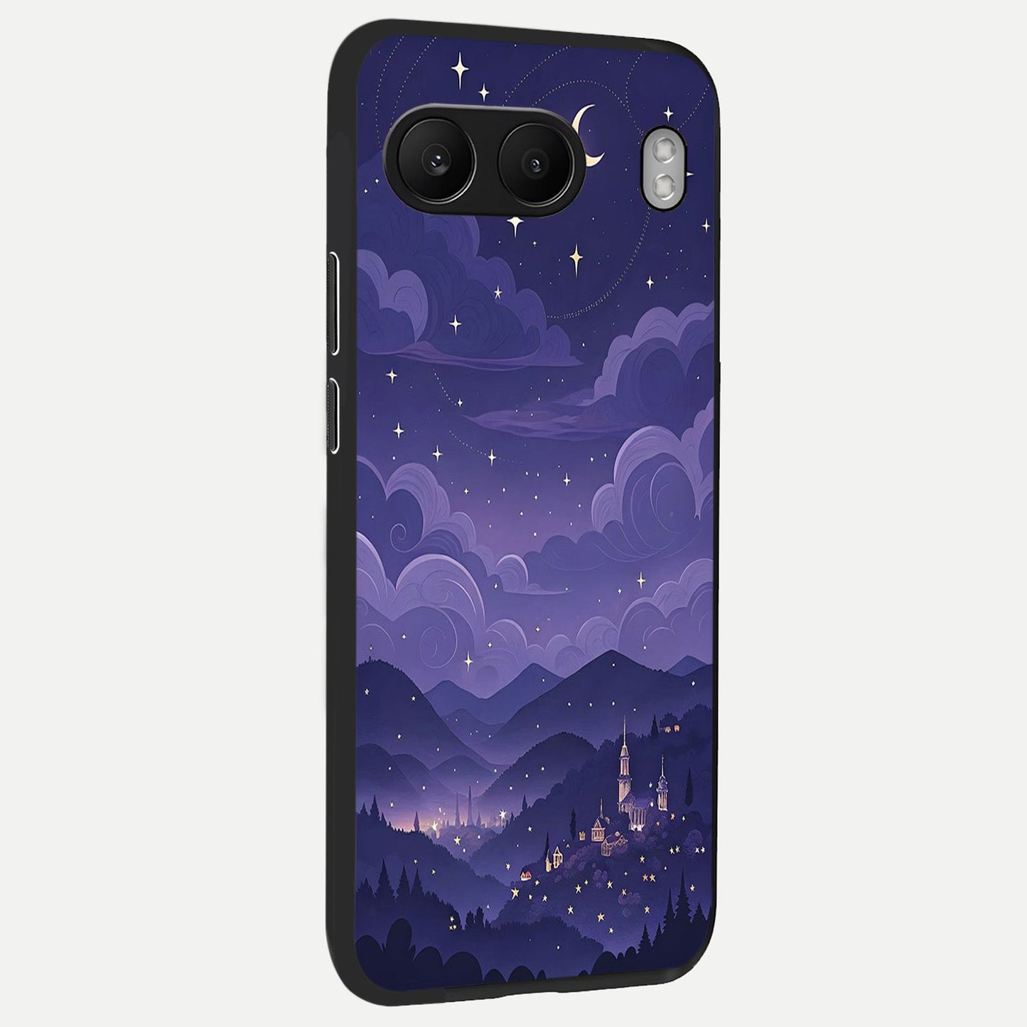  Minimal Night View back cover For Oneplus Nord 4 slim fit glass case with vibrant aesthetic design