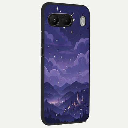  Minimal Night View back cover For Oneplus Nord 4 slim fit glass case with vibrant aesthetic design