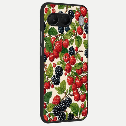 Mixed Berry Collage back cover For Oneplus Nord 4 slim fit glass case with vibrant aesthetic design