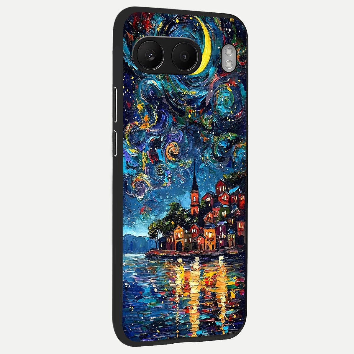  Moonlight Harbor Glow back cover For Oneplus Nord 4 slim fit glass case with vibrant aesthetic design
