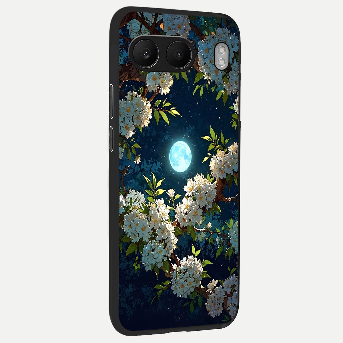  Moonlit Blossom Dream back cover For Oneplus Nord 4 slim fit glass case with vibrant aesthetic design