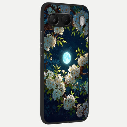  Moonlit Blossom Dream back cover For Oneplus Nord 4 slim fit glass case with vibrant aesthetic design