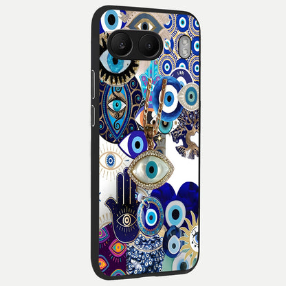  Mystic Charm Eye back cover For Oneplus Nord 4 slim fit glass case with vibrant aesthetic design