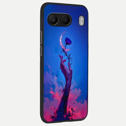  Mystic Hand back cover For Oneplus Nord 4 slim fit glass case with vibrant aesthetic design
