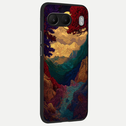  Mystic Valley Light back cover For Oneplus Nord 4 slim fit glass case with vibrant aesthetic design