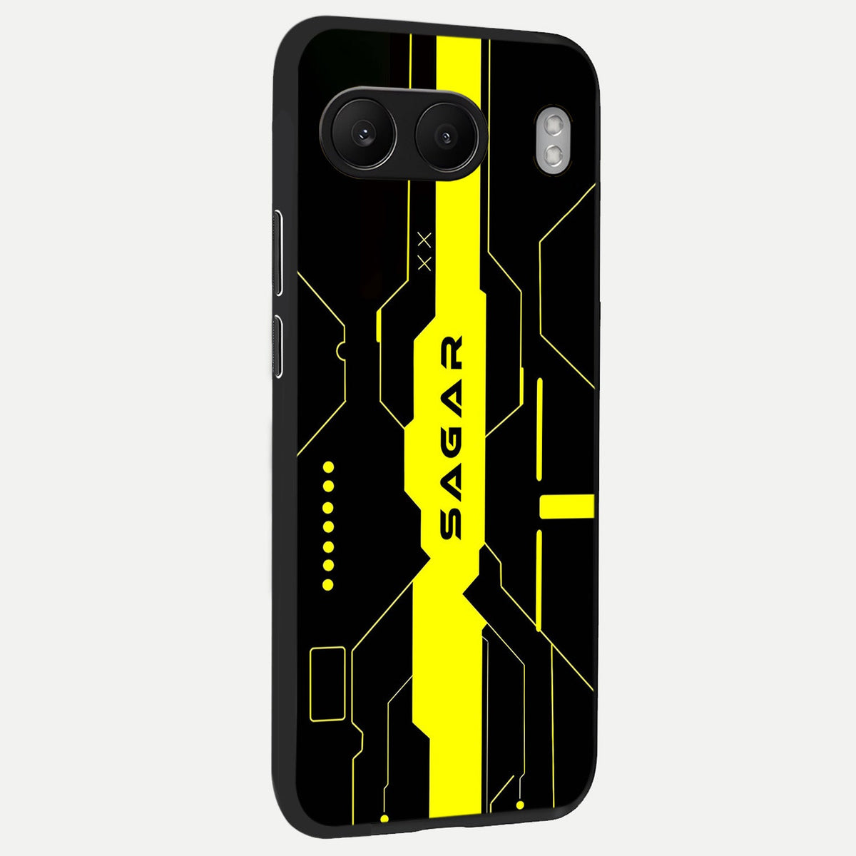 Neon CYBERPUNK Custom Name back cover For Oneplus Nord 4 slim fit glass case with vibrant aesthetic design