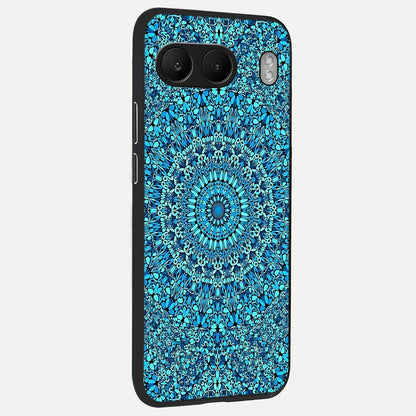  Ocean Bloom Mandala back cover For Oneplus Nord 4 slim fit glass case with vibrant aesthetic design