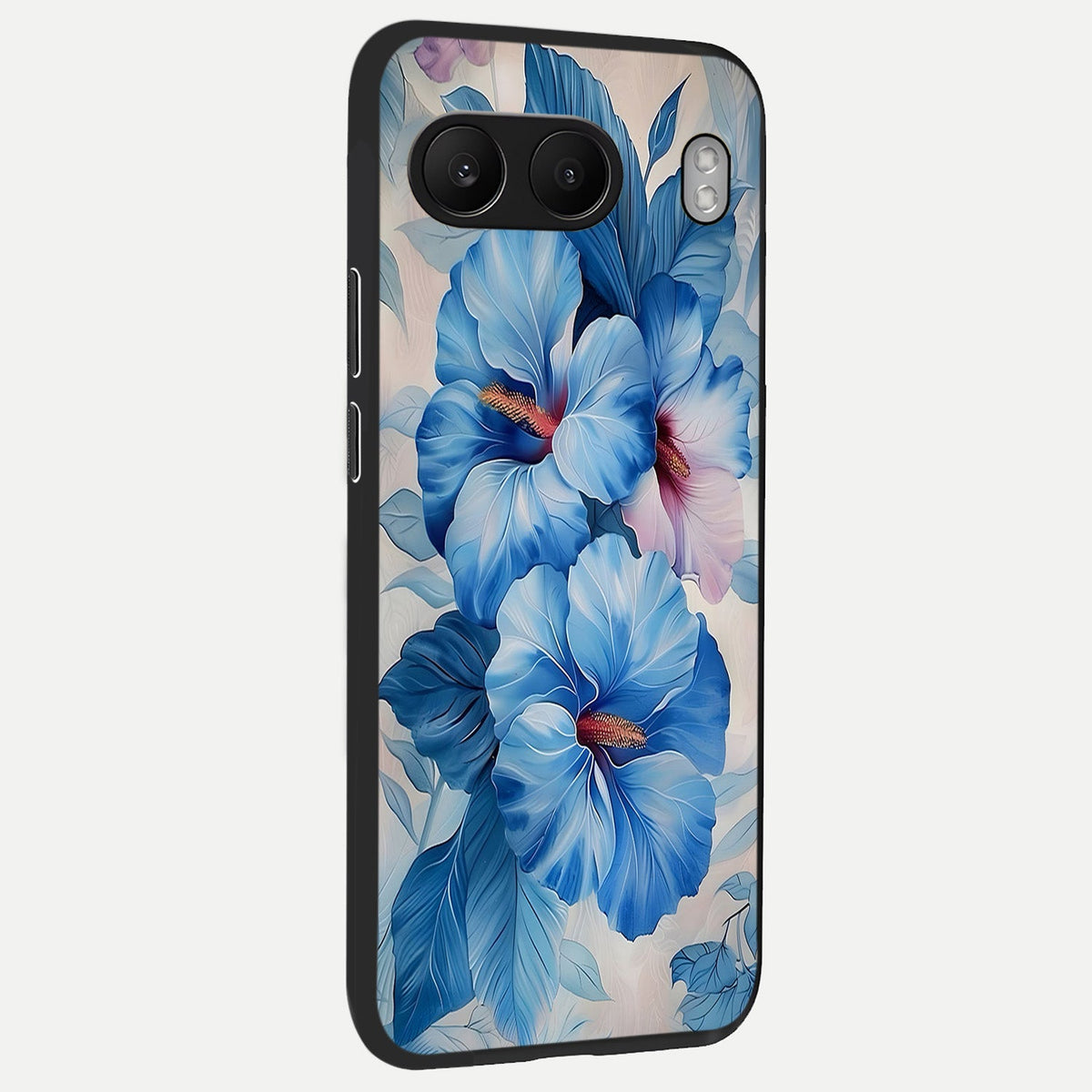  Ocean Hibiscus Grace back cover For Oneplus Nord 4 slim fit glass case with vibrant aesthetic design