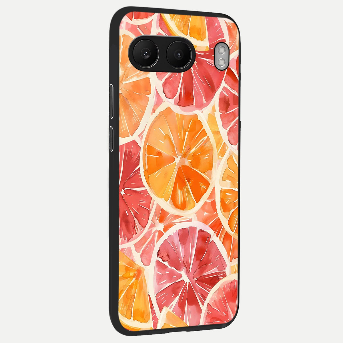  Orange Fruits Pattern back cover For Oneplus Nord 4 slim fit glass case with vibrant aesthetic design