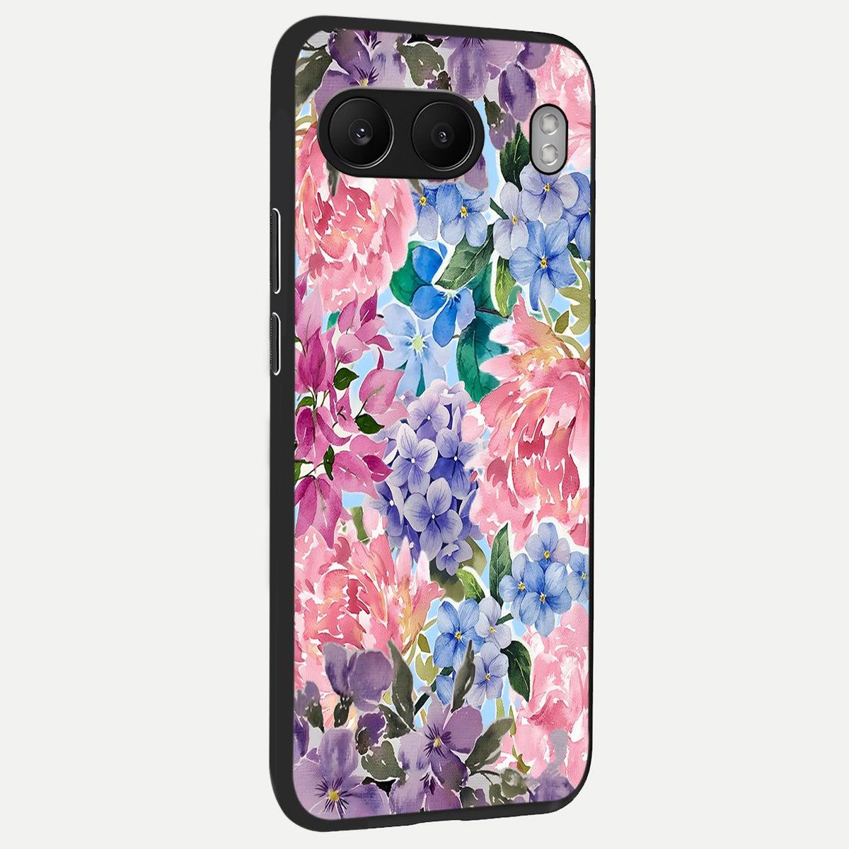  Pastel Floral Mix back cover For Oneplus Nord 4 slim fit glass case with vibrant aesthetic design