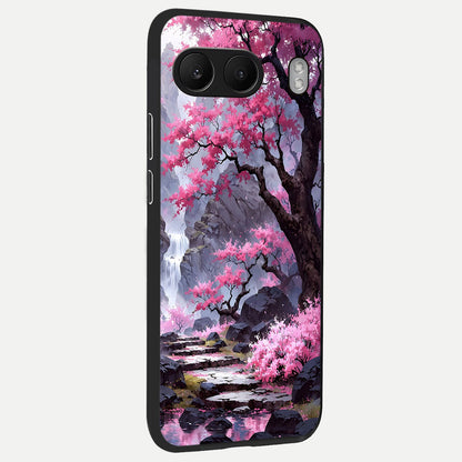  Pink Sunflower Glow back cover For Oneplus Nord 4 slim fit glass case with vibrant aesthetic design