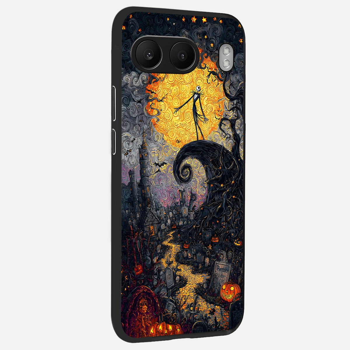  Pumpkin Moon Night back cover For Oneplus Nord 4 slim fit glass case with vibrant aesthetic design