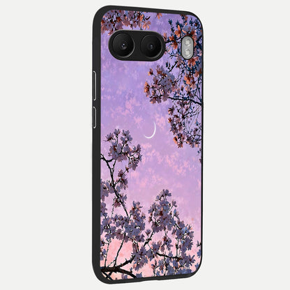  Purple Serenity Moon back cover For Oneplus Nord 4 slim fit glass case with vibrant aesthetic design