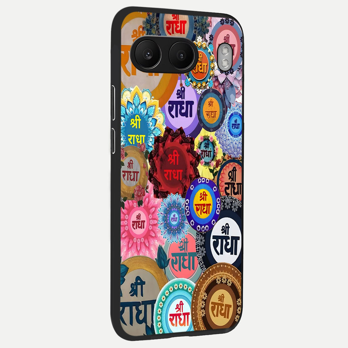  Radha Divine Bloom back cover For Oneplus Nord 4 slim fit glass case with vibrant aesthetic design