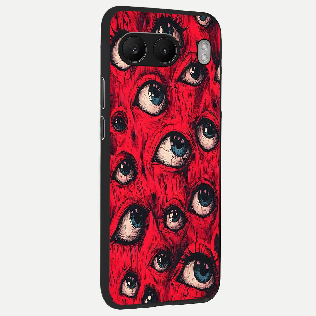  Red Eyes Pattern back cover For Oneplus Nord 4 slim fit glass case with vibrant aesthetic design