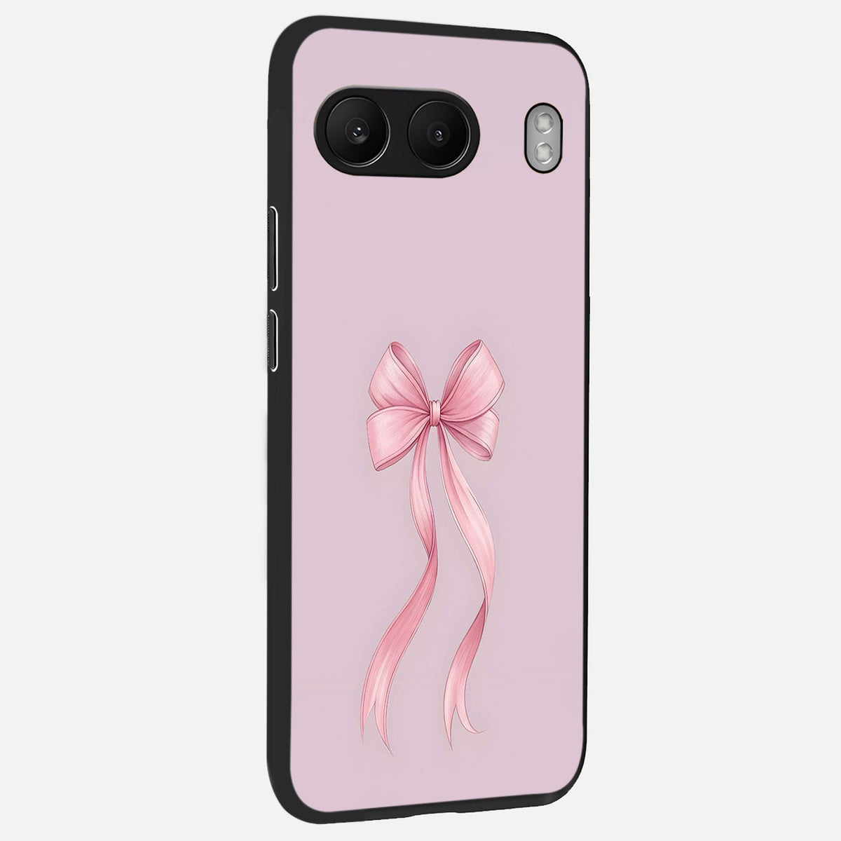  Soft Blush Bow back cover For Oneplus Nord 4 slim fit glass case with vibrant aesthetic design