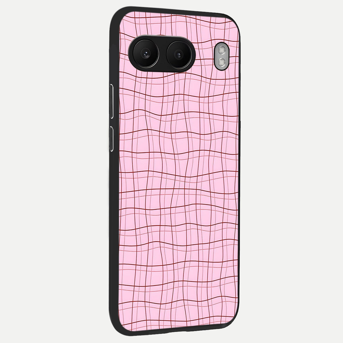  Soft Grid Bliss back cover For Oneplus Nord 4 slim fit glass case with vibrant aesthetic design