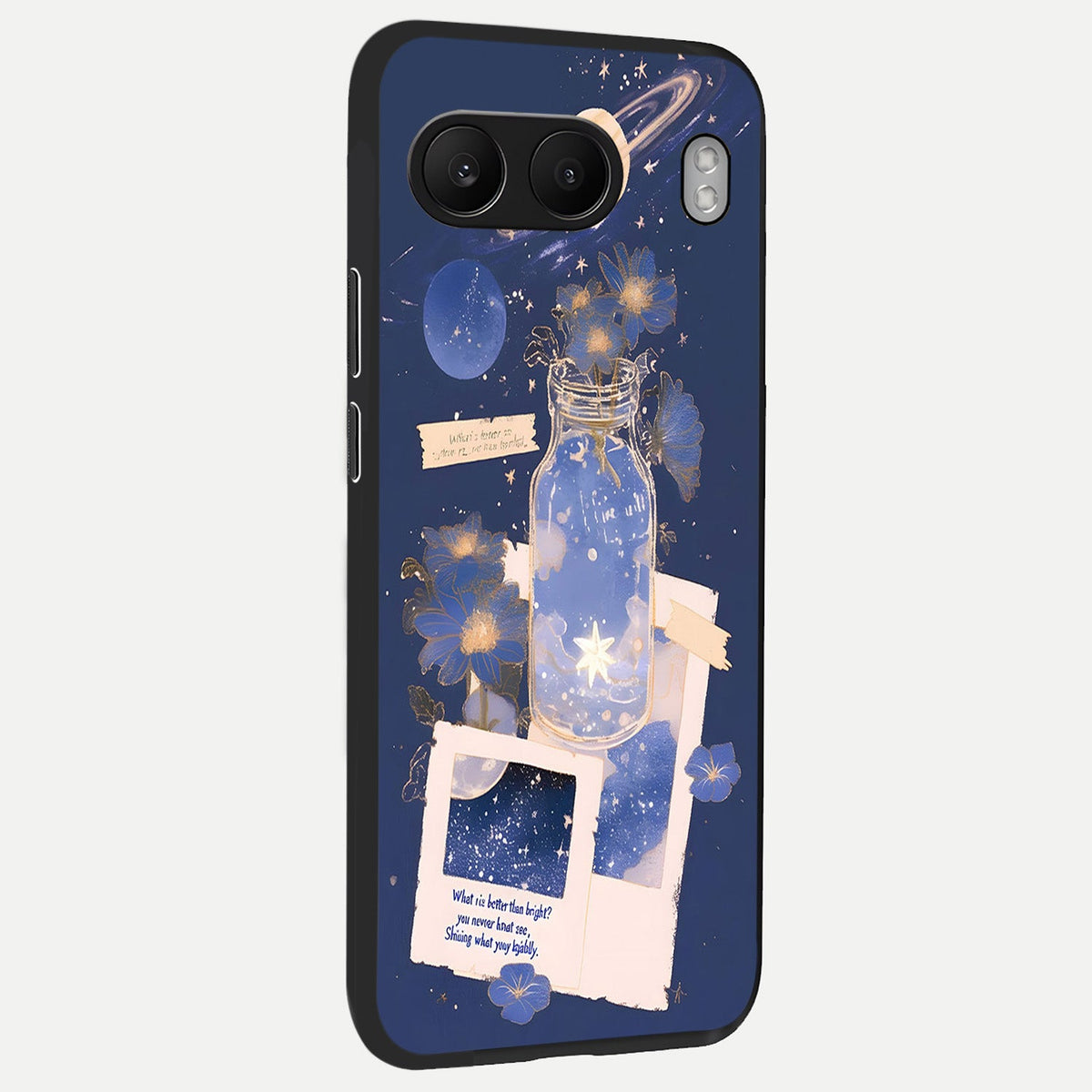  Starlit Cosmic Jar back cover For Oneplus Nord 4 slim fit glass case with vibrant aesthetic design