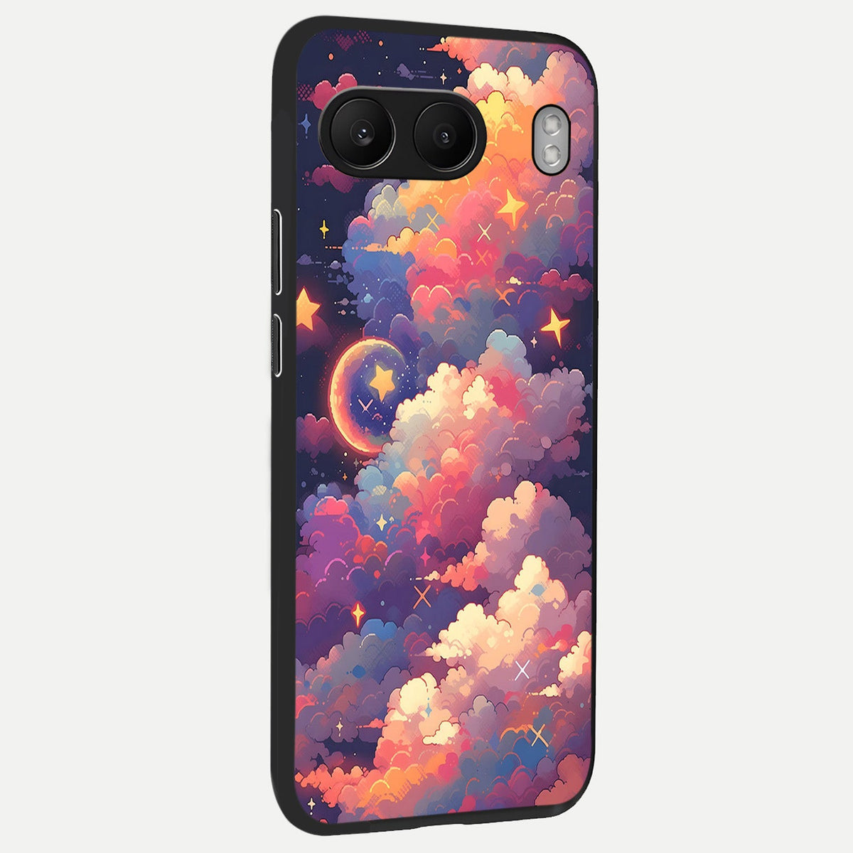  Starlit Dream Clouds back cover For Oneplus Nord 4 slim fit glass case with vibrant aesthetic design